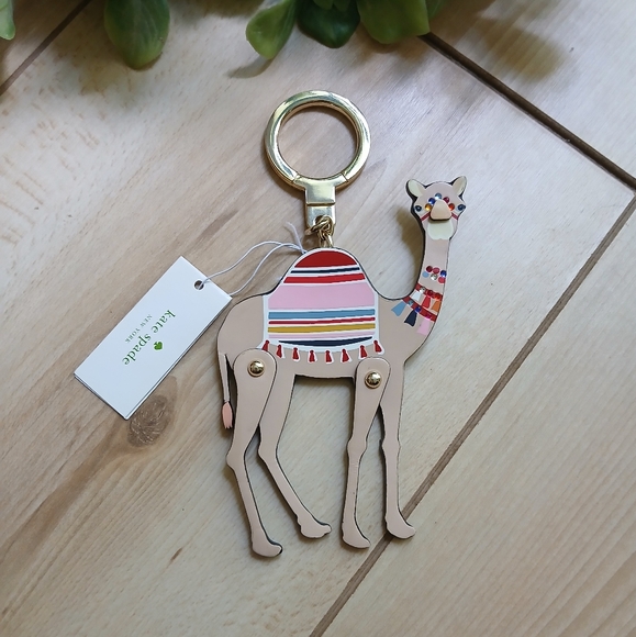 BNWT Kate Spade Camel Keychain - Multicolor! Adorable! Such A Cutie! - Picture 1 of 6